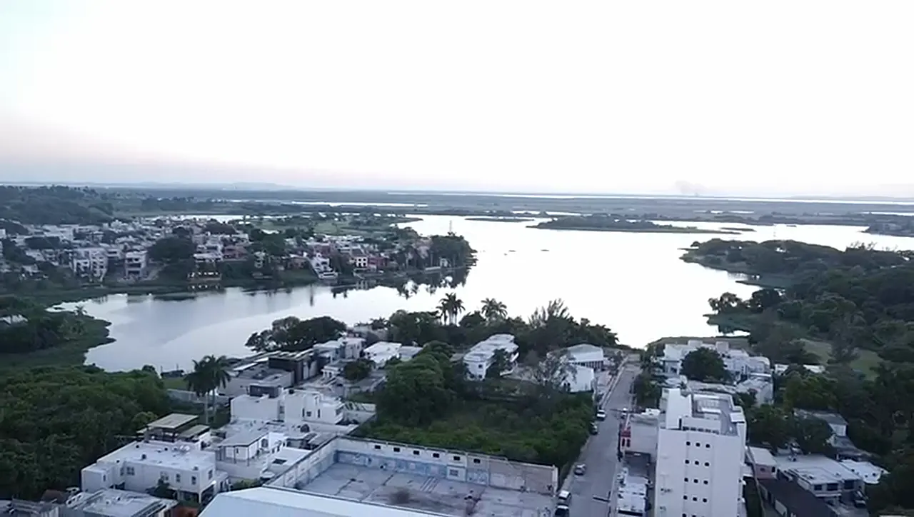 Vista aérea de la zona conurbada del sur de Tamaulipas